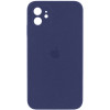 Чохол для смартфона Silicone Full Case AA Camera Protect for Apple iPhone 11 кругл 7,Dark Blue