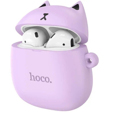 Навушники HOCO EW45 True wireless stereo headset Lilac Cat - зображення 1