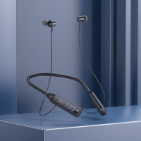 Бездротові навушники BOROFONE BE66 Motor neck-mounted BT headset Black (Колір Черный) - фото № 3
