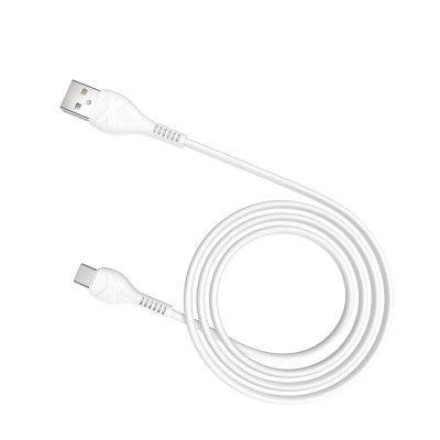 Кабель HOCO X37 USB to Type-C 3A, 1m, PVC, PVC connectors, White - зображення 1