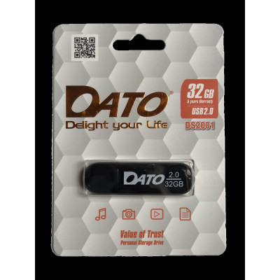 Flash DATO USB 2.0 DS2001 32Gb black - зображення 2