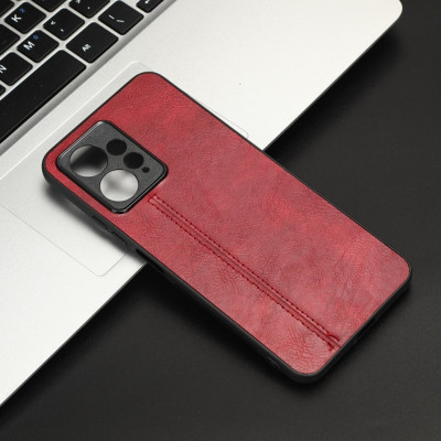Чохол для смартфона Cosmiс Leather Case for Xiaomi Redmi Note 12 4G Red (CoLeathXRN124GRed) - зображення 5