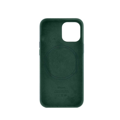 Чохол для смартфона Leather AAA Full Magsafe IC for iPhone 15 Pro Max Fir Green - изображение 2