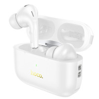 Бездротові навушники HOCO EW56 Plus Generoso true wireless ANC noise reduction BT headset White (Колір Белый) - фото № 3