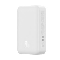 Зовнішній акумулятор Baseus Magnetic Mini Wireless Fast Charge Power Bank 20000mAh 20W White  - фото № 7
