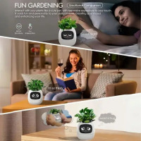 Інтерактивний розумний горщик для рослин Ivy Smart Planter Tuya AI, Pink (Колір 7089) - фото № 8