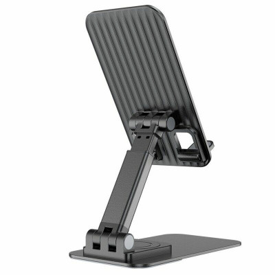 Тримач для мобільного HOCO PH50 Ivey folding rotatable desktop holder Black - зображення 2