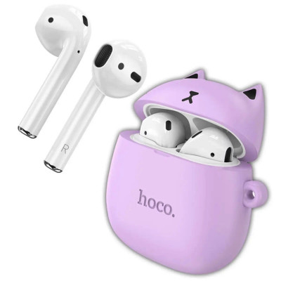 Навушники HOCO EW45 True wireless stereo headset Lilac Cat - изображение 2