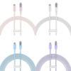 Кабель Baseus Explorer Series Fast Charging Cable with Smart Temperature Control Type-C to Type-C 100W 2m Stellar White (Stellar White)- № 4