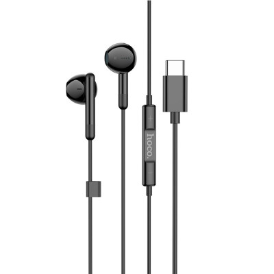 Навушники HOCO M93 Type-C Joy wire-controlled digital earphones with microphone Black (6931474778819) - зображення 1