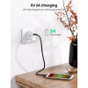 Кабель UGREEN US130 USB 3.0 A Male to Micro USB 3.0 Male Cable 2m (Black)(UGR-10843) (Черный)- № 4