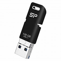 Flash SiliconPower USB 3.1 Mobile Type-C/Micro USB C50 128Gb Black