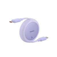 Кабель Baseus Free2Pull Mini Charging Cable USB-C to USB-C 60W 1m Nebula Purple  - фото № 4