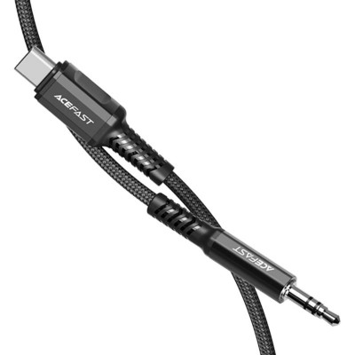 Кабель ACEFAST C1-08 USB-C to 3.5mm aluminum alloy audio cable Black - зображення 2