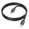 Кабель BOROFONE BX93 Super power 100W fast charging data cable Type-C to Type-C Black (7073)- № 4