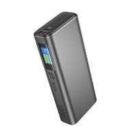 Зовнішній акумулятор HOCO Q17B Electric power bank(20000mAh) 130W space gray (Цвет Темно-серый) - фото № 3
