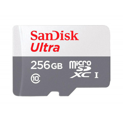 microSDXC (UHS-1) SanDisk Ultra 256Gb class 10 A1 (100Mb/s) - изображение 1