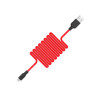 Кабель HOCO X21 USB to Micro 2А, 1м, силикон, разъемы TPE, Черный+Красный (6957531071396)