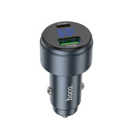 Автомобільний зарядний пристрій HOCO Z57B Glorious 63W dual-port digital display PD45W+QC3.0 car charger Metal Gray (Цвет Metal Gray), Атикул k57114 |  купить на VILKI.NET - фото № 1