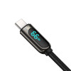 Кабель Baseus Display Fast Charging Data Cable USB to Type-C 66W 1m Black (Черный)- № 2