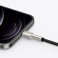 Кабель Baseus Cafule Series Metal Data Cable Type-C to iP PD 20W 1m Black (Цвет Черный) - фото № 7