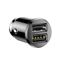 Автомобільний зарядний пристрій Baseus Grain Car Charger 3.1A Black (Колір Черный) - фото № 4