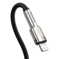 Кабель Baseus Cafule Series Metal Data Cable Type-C to iP PD 20W 1m Black (Цвет Черный) - фото № 5