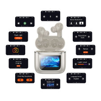 Бездротові навушники BOROFONE BW67 Gorgeous true wireless ANC+ENC noise reduction touch screen BT headset Champagne Gold (Цвет Champagne-Gold) - фото № 3