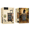 Портативна колонка HOCO HA2 Wave wireless dual-mic outdoor BT speaker Wooden Pattern - изображение 8