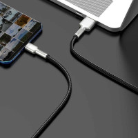Кабель Baseus Cafule Series Metal Data Cable USB to Type-C 66W 2m Black (Колір Черный) - фото № 5