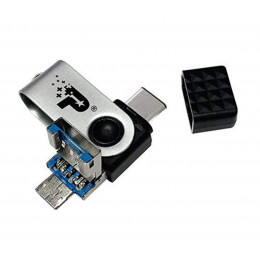 Flash Patriot USB 3.1 Trinity 3-in-1 64GB (Type-A/Type-C/micro-USB) Black