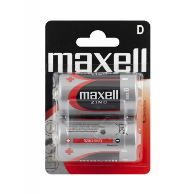 Батарейка MAXELL R20 2PK BLIST 2шт (M-774401.04.EU) (4902580151140) - зображення 1