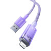 Кабель Baseus Explorer Series Fast Charging Cable with Smart Temperature Control USB to iP 2.4A 1m Purple (Фиолетовый)- № 6