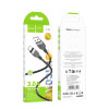 Кабель HOCO X109 Energy silicone charging data cable Type-C (L=1M) Black (7073)- № 2