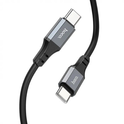 Кабель HOCO X92 Honest 60W silicone charging data cable for Type-C to Type-C(L=3M) Black (6931474788788) - изображение 3