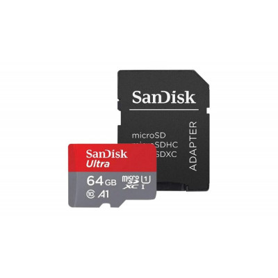 microSDXC (UHS-1) SanDisk Ultra 64Gb class 10 A1 (140Mb/s) (adapter SD) Imaging Packaging - изображение 2