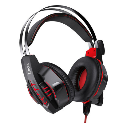 Навушники HOCO W102 Cool tour gaming headphones Red - изображение 1