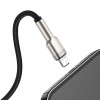 Кабель Baseus Cafule Series Metal Data Cable Type-C to iP PD 20W 1m Black (Черный)- № 6
