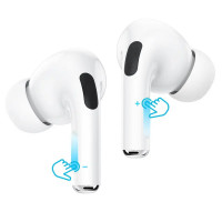 Бездротові навушники BOROFONE BW36 True wireless ANC noise reduction BT headset White (Колір Белый) - фото № 3