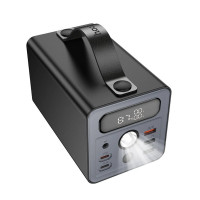 Зовнішній акумулятор HOCO J138 Distant 22.5W+PD20W+DC12V multi-function power bank (60000mAh) Black (Колір 7073) - фото № 3