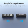 Футляр для зберігання Vention 3-slot Magnetic Connector Storage Case Black (KBUB0) (Black)- № 6