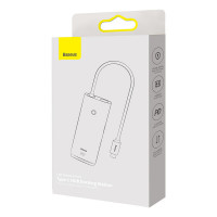 USB-хаб Baseus Lite Series 6-Port Type-C HUB Docking Station (Type-C to HDMI+USB3.0*2+PD+SD/TF) Black (Колір 7073) - фото № 2