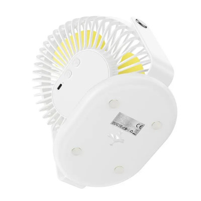 Вентилятор HOCO F14 многофункциональный мощный настольный вентилятор Белый (6931474797544) - изображение 3
