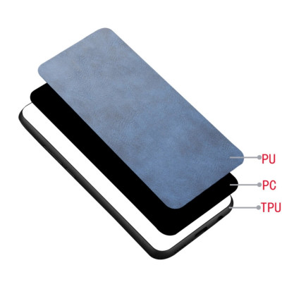 Чохол для смартфона Cosmiс Leather Case for Poco X5 5G Blue (CoLeathPocoX5Blue) - зображення 3