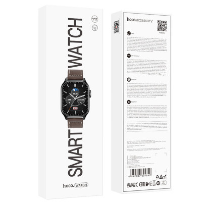 Смарт-годинник HOCO Y17 Smart sports watch(call version) Black - зображення 4
