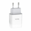 Мережевий зарядний пристрій HOCO C72A Glorious single port charger White - зображення 5