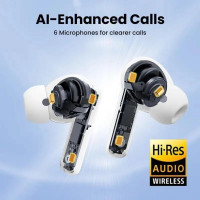 Бездротові навушники UGREEN WS200 HiTune T6 Hybrid Active Noise-Cancelling Earbuds(UGR-15158) (Цвет Белый) - фото № 7