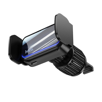 Тримач для мобільного HOCO CA201 smart electric car holder Black (6931474768803) - зображення 1