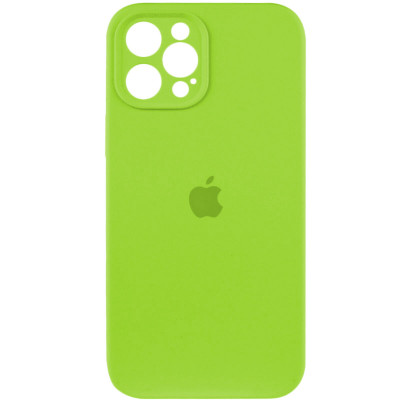 Чохол для смартфона Silicone Full Case AA Camera Protect for Apple iPhone 12 Pro Max 24,Shiny Green - зображення 1