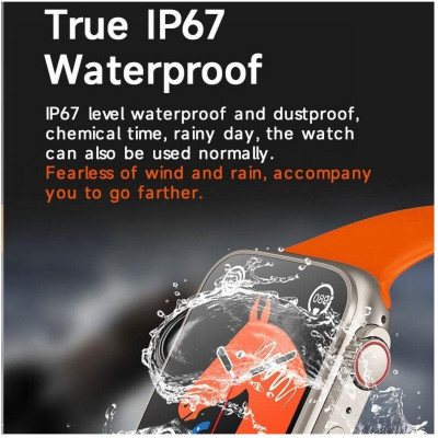 Смарт-годинник BIG S10 Pro Ultra 2 IP67+NFC+GPS Orange - зображення 4